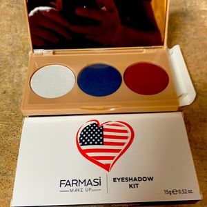 Farmasi Red White & Blue Trio Eyeshadow Pallet